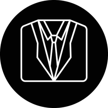 Business Coat Illustration Icon vector