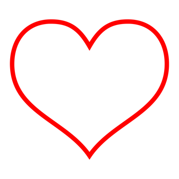Lined Love Heart Icon png