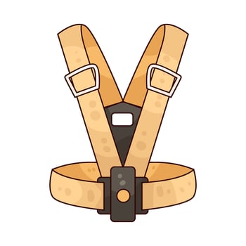 Illustration of Industrial climber security belt vector