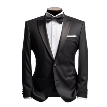 Beautiful Tuxedo isolated on transparent background png