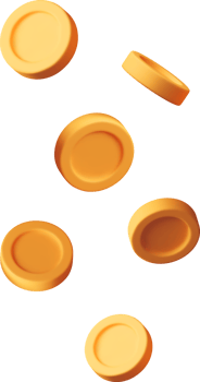 3d falling gold coins, money rain png