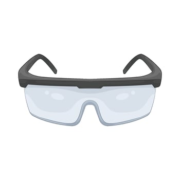 Illustration of safety glasses vector