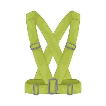 Illustration of Industrial climber security belt vector