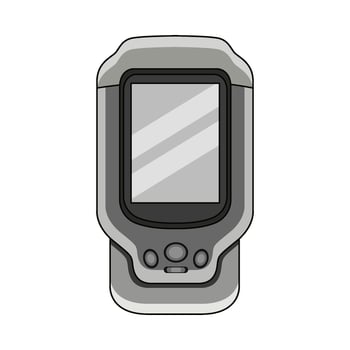 illustration of air quality monitor vector