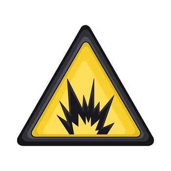illustration of explosive sign vector
