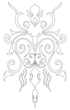 Carpet components. black stripes. rug Oriental ornament with floral motifs. Indian design element for henna tattoo, adult coloring book, greeting card, wedding invitation or spa beauty flyer. png