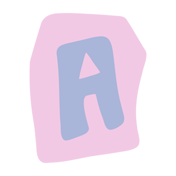a letter a cartoon clipart png