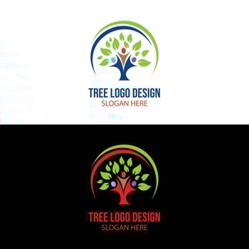 Nature logo design. vector