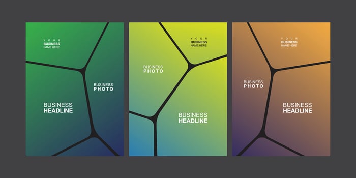 Modern Cover design template set vector