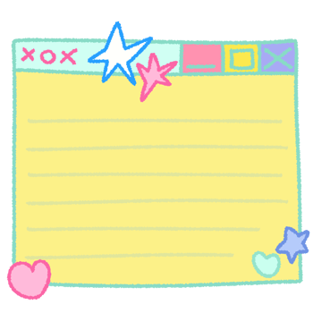 cute browser note frame png