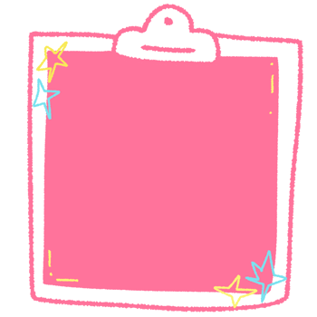 cute board note frame png
