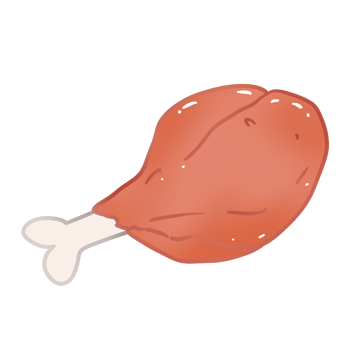 fried chicken drumstick food png