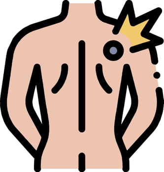 A man with a crown on his chest vector