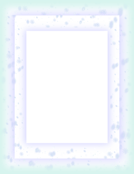 snowflakes frame clipart transparent background png