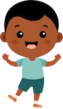 Cartoon boy with humorous expressions for creative designs. . png