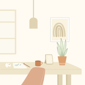 work at home vector