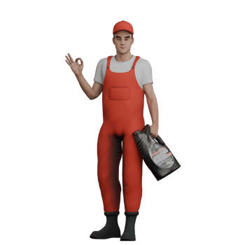 Mechanic in 3D. A male mechanic is standing while carrying an oil while his other hand gives an OK symbol. Male Professional png