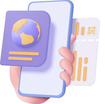 Mobile app for passport and visa png
