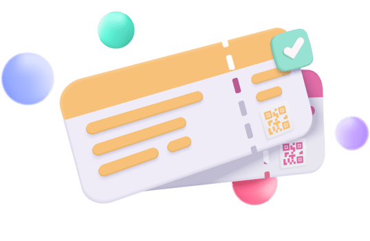 A ticket with a check mark and a check mark png