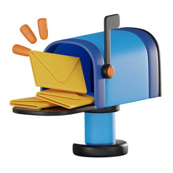 3D Mailbox Icon, Postal Service Render for Communication and Delivery Needs png