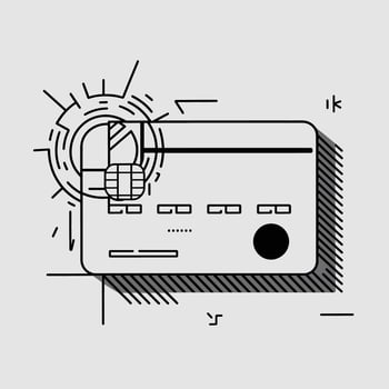 Credit card illustration vector