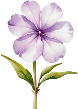 Floral Watercolor Clipart of Drummond Phlox Blossoms. . png