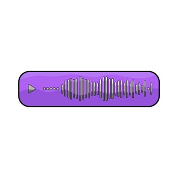 illustration of voice chat vector