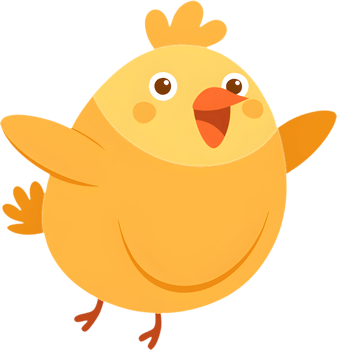 Colorful Cartoon Chicken, Cute and Vibrant Clipart. . png