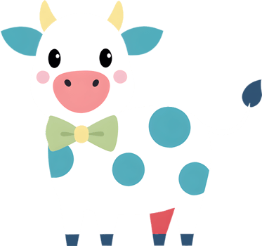 Silly and lovable cartoon cow clipart for fun designs. . png