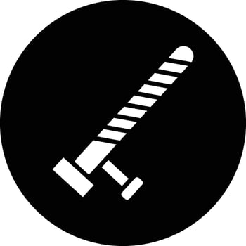 Baton Illustration Icon vector