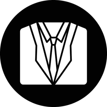 Business Coat Illustration Icon vector