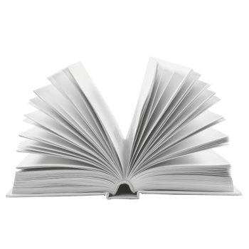 white book open isolate on transparency background png