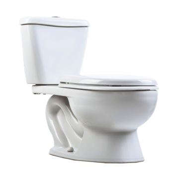 Toilet Bowl side view full length isolate on transparency background png