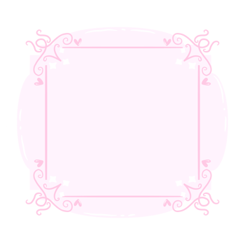 Pink frame decoration png