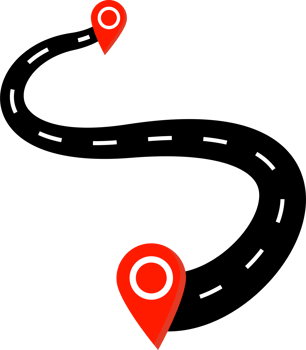 Road navigation icon png