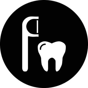 Dental Floss Illustration Icon vector