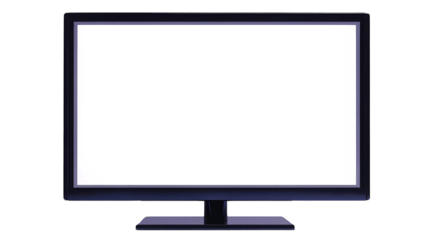 A computer monitor with a blank screen png