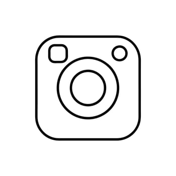 An instagram icon on a white background vector