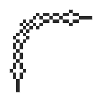 pixel corner frame structure vector