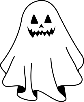 cute scary looking ghost png