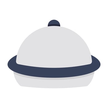 Trendy design icon of cloche vector