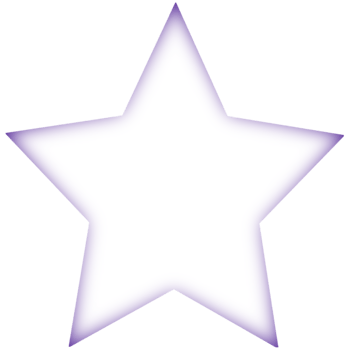 A white star shape with a purple outline png