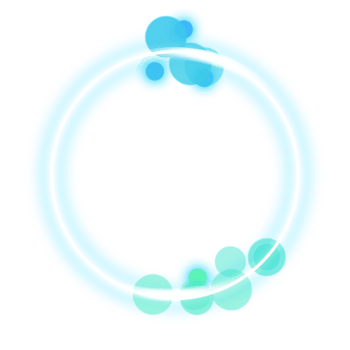 Blue Orb Circle with Gentle Glow Effects png