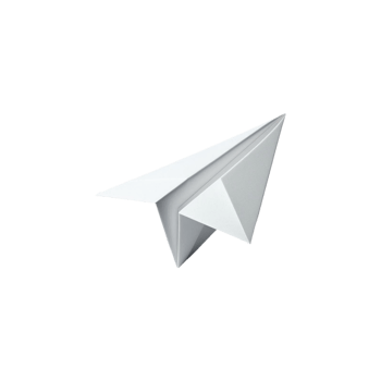 Paper Airplane in flat style png