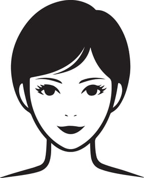 Woman Face Silhouette Art, Icons, and Graphics vector
