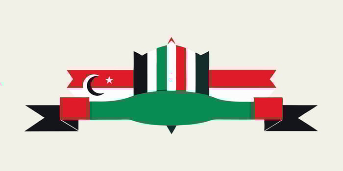 The flag of the united arab emirates vector