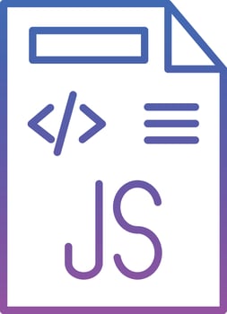 Javascript File Illustration Icon vector