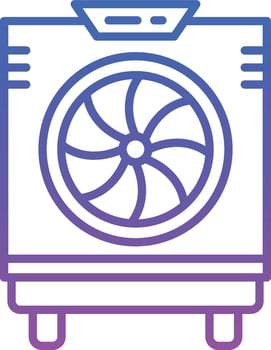 Cooler Illustration Icon vector