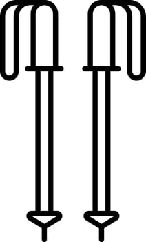 Two metal hooks with a white background vector