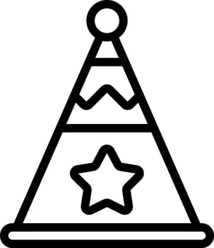 Birthday hat icon vector